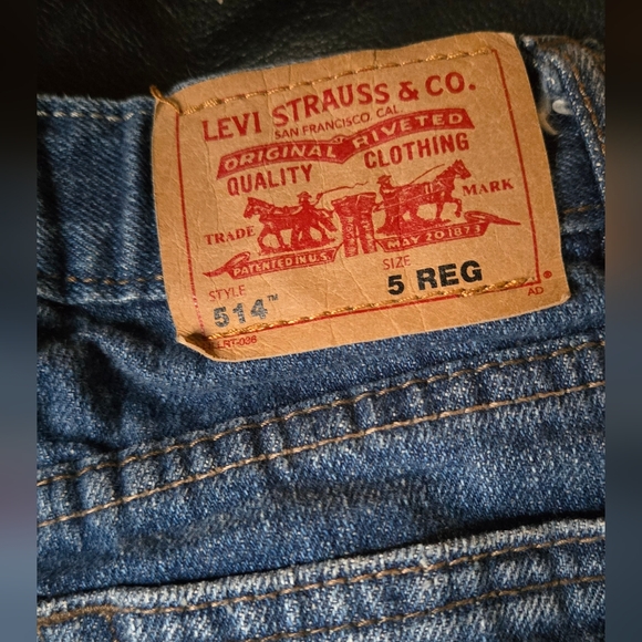 Levi's kids Blue Denim Jeans 514 sz5 - Picture 6 of 8